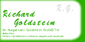 richard goldstein business card